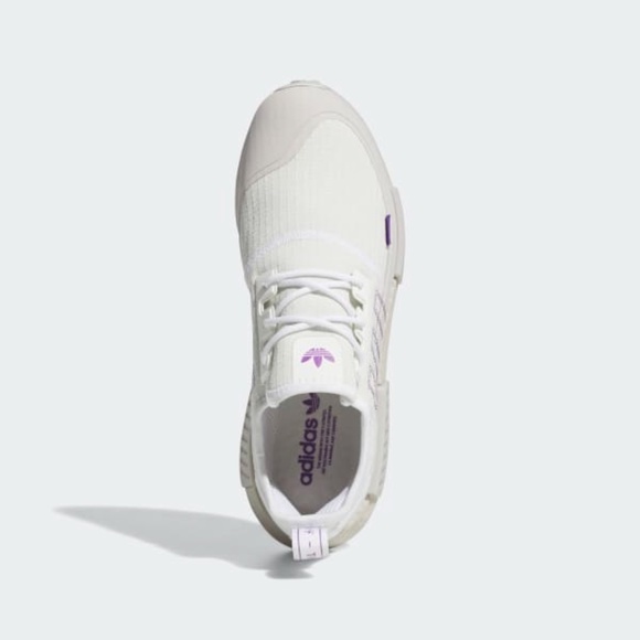 Adidas NMD_R1 TR Low Mens Athletic Running Shoes White Purple GZ9269 NEW Multi - Picture 3 of 10